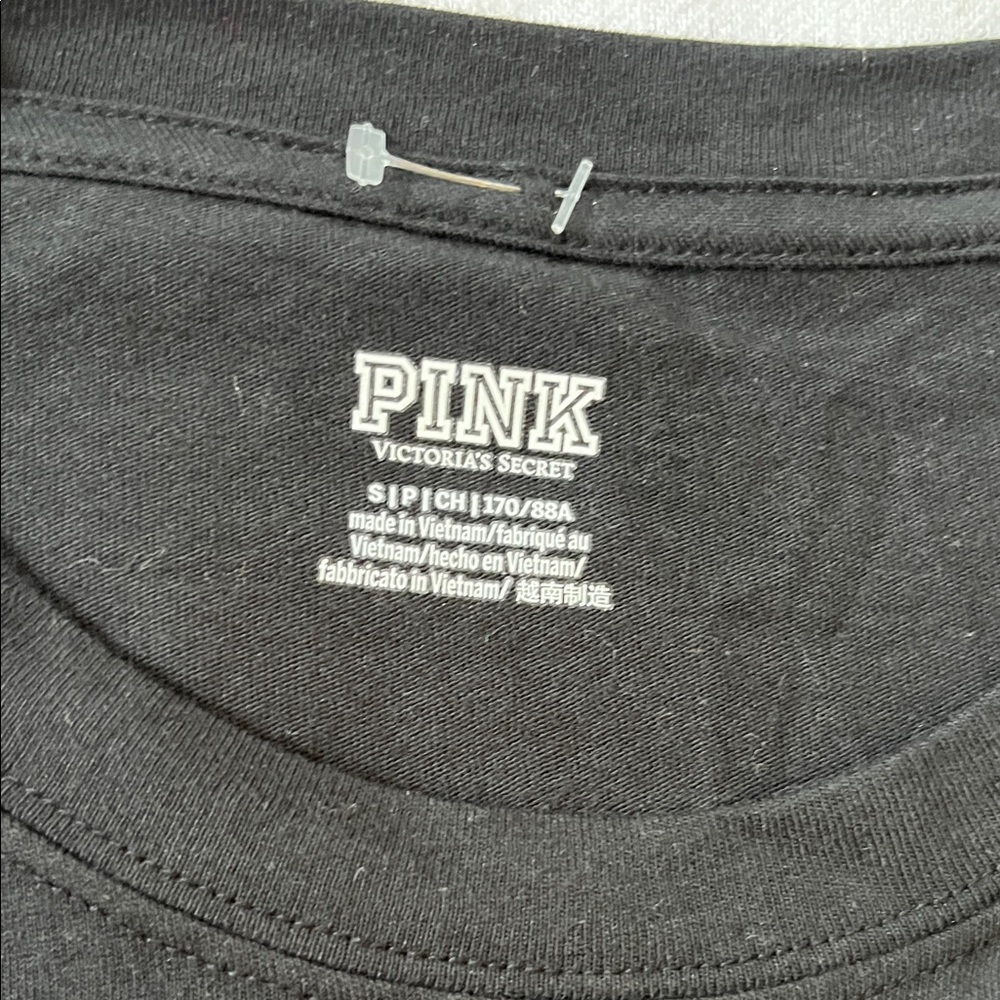 PINK Victoria's Secret Black Long Sleeve Tee - Picture 3 of 6